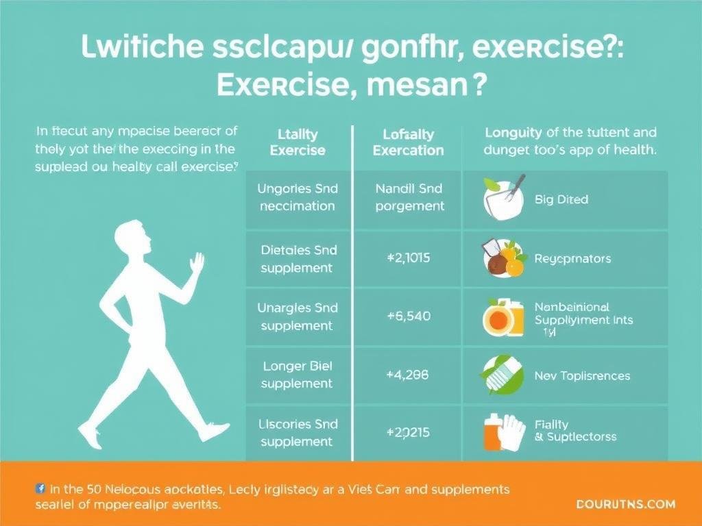 Comparison chart showing daily exercise impact versus other health factors