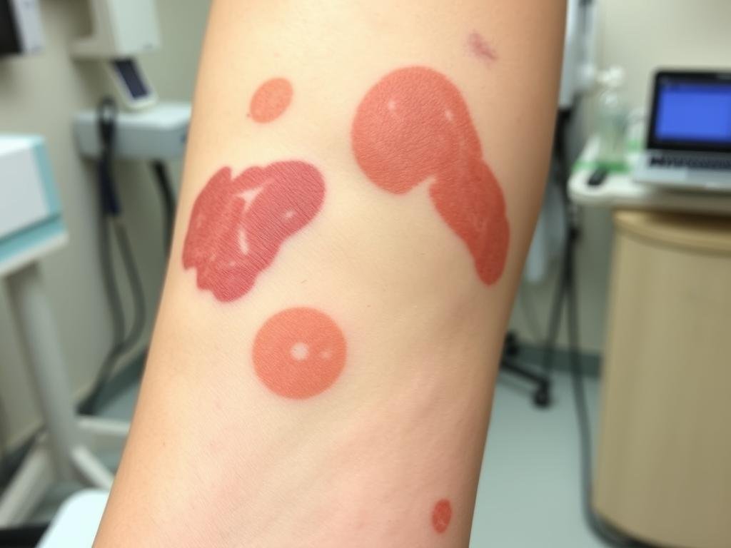 Mottled skin pattern, an early sign of sepsis Mottled skin pattern, an early sign of sepsis