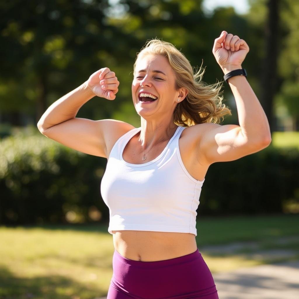 Person experiencing increased energy after using B-vitamin drops