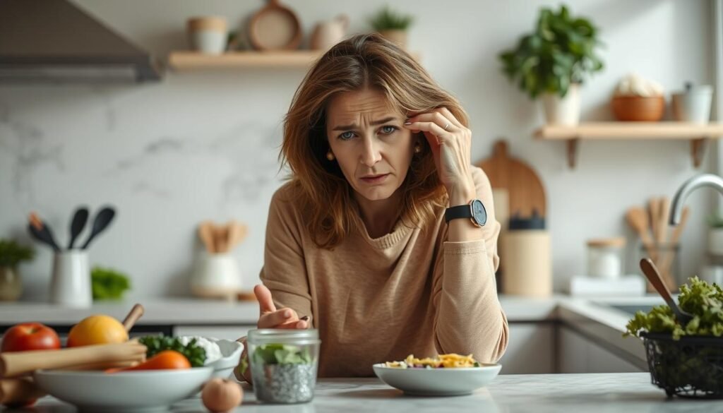 Woman looking tired despite healthy lifestyle, illustrating the hidden effects of B-vitamin deficiency