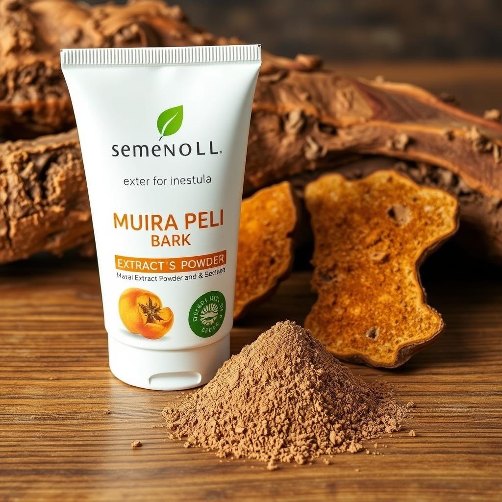 Muira Puama bark and extract used in Semenoll supplement
