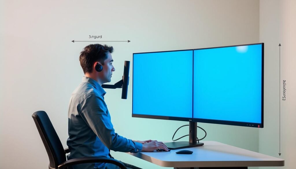 Proper ergonomic setup for reducing digital eye strain Proper ergonomic setup for reducing digital eye strain