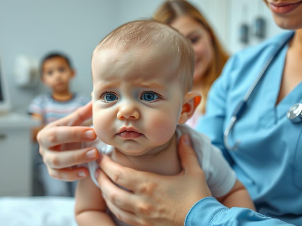 Infant showing signs of muscle weakness during the infant botulism outbreak November 2025