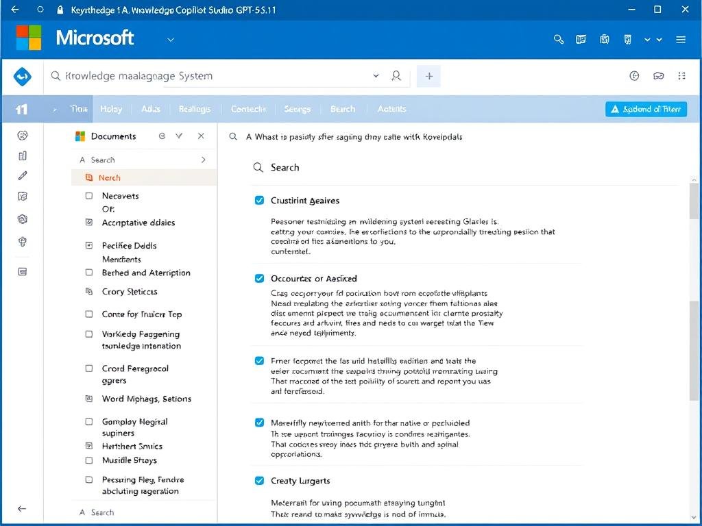Knowledge management system powered by GPT-5.1 in Microsoft Copilot Studio